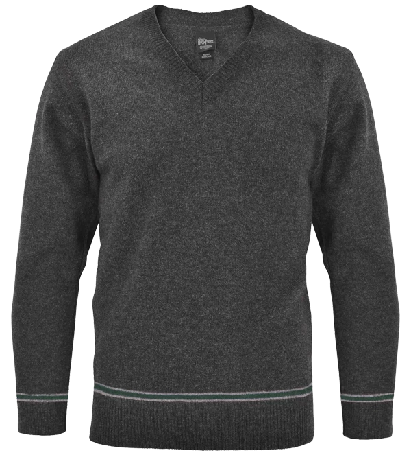 Warner Bros Slytherin V-Neck School Sweater 3 Warner Bros Slytherin V-Neck School Sweater