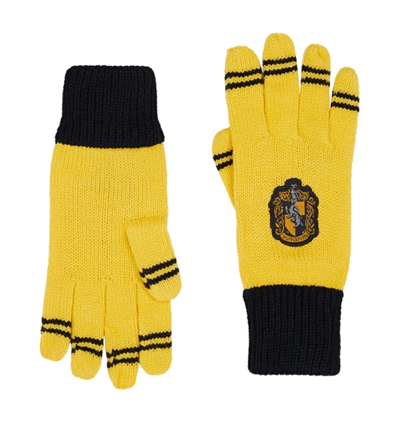 Warner Bros Hufflepuff Crest Gloves 3 Warner Bros Hufflepuff Crest Gloves