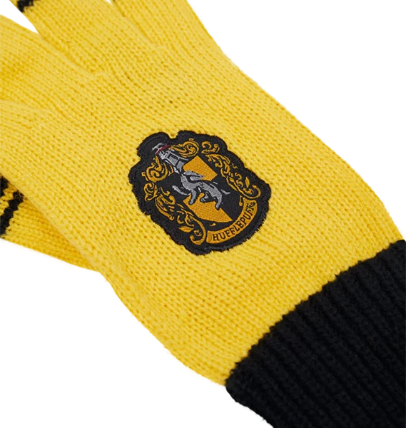 Warner Bros Hufflepuff Crest Gloves 4 Warner Bros Hufflepuff Crest Gloves - Image 2