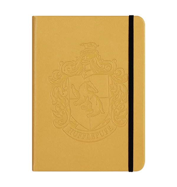 Warner Bros Personalised Hufflepuff Crest Embossed Journal 3 Warner Bros Personalised Hufflepuff Crest Embossed Journal