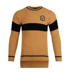 Warner Bros Hufflepuff Quidditch Knitted Adult Jumper