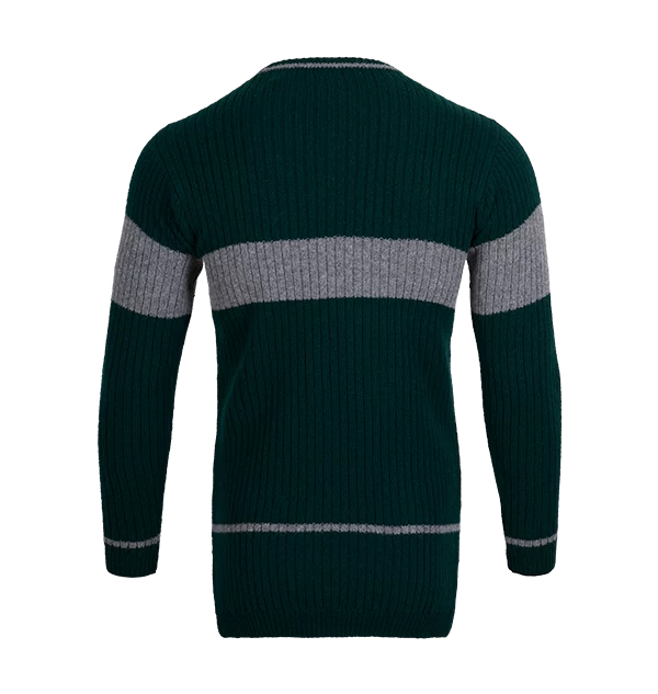 Warner Bros Slytherin Quidditch Knitted Adult Jumper 4 Warner Bros Slytherin Quidditch Knitted Adult Jumper - Image 2