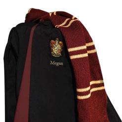 Warner Bros Kids Personalised Gryffindor Robe -Harry Potter GryffindorScarf2