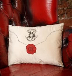 Warner Bros Hogwarts Express Acceptance Letter Cushion -Harry Potter Platform934 product ALCushion2
