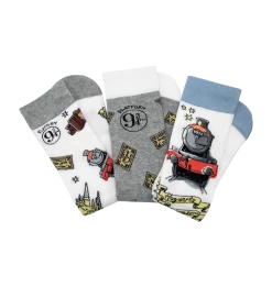 Warner Bros Hogwarts Express 3-Pack Socks