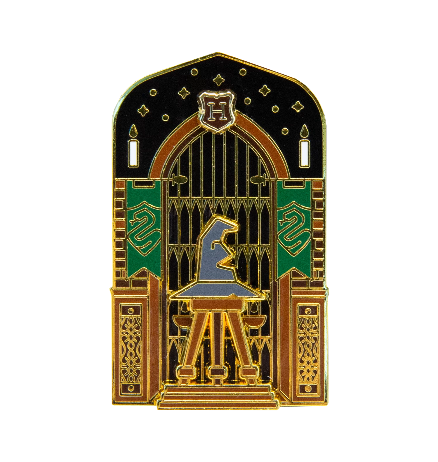Warner Bros Slytherin In The Great Hall Enamel Pin 3 Warner Bros Slytherin In The Great Hall Enamel Pin