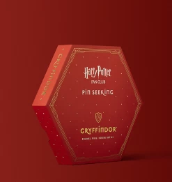 Warner Bros Second Edition Gryffindor Enamel Pins Set -Harry Potter gryff box1