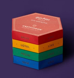 Warner Bros Second Edition Gryffindor Enamel Pins Set -Harry Potter gryff boxstack