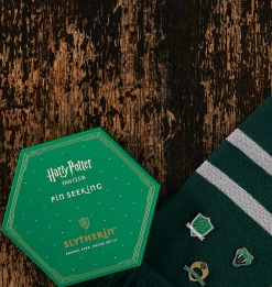 Warner Bros Second Edition Slytherin Enamel Pins Set -Harry Potter slyth scarf